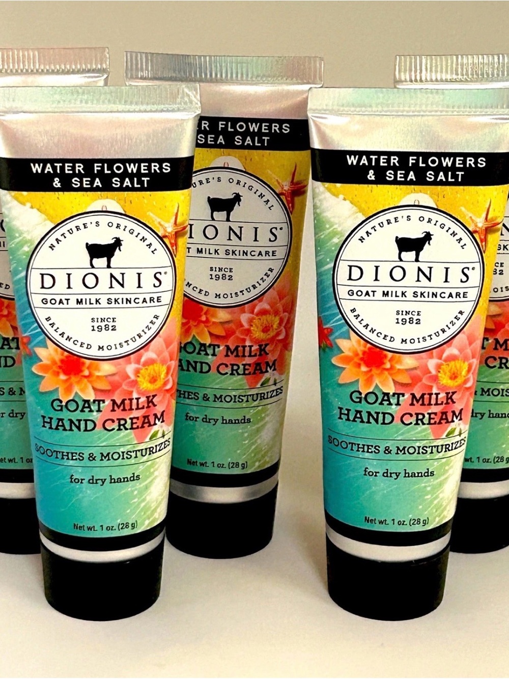 5x Water Flowers & Sea Salt Goat Milk Hand Cream - Aqua